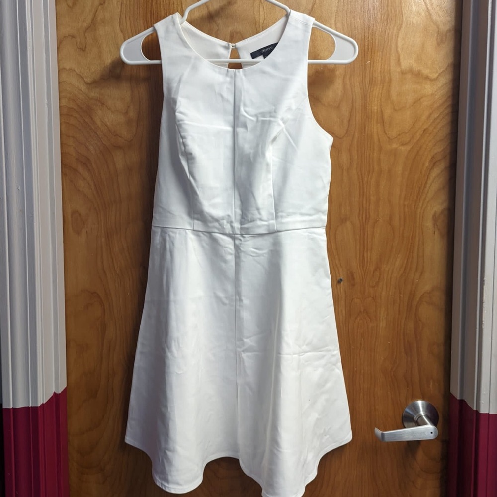 White open back dress